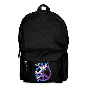 Symbole de paix Colombes de la paix Paix mondiale Paix - Sac à dos - noir - Devant