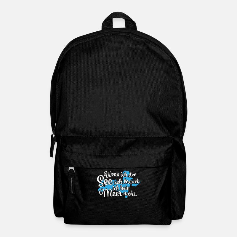 Wenn ich den See seh Westensee - Rucksack - Schwarz