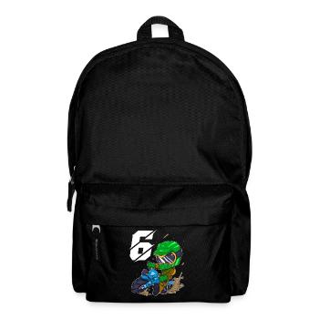 6 years Motocross children - Backpack - black - Front