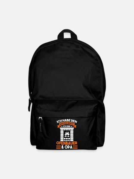 Ofenbauer Opa Großvater Kaminbauer - Rucksack - Schwarz