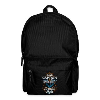 Yacht Boot Segeln Bootsbesitzer - Rucksack - Schwarz - Vorne