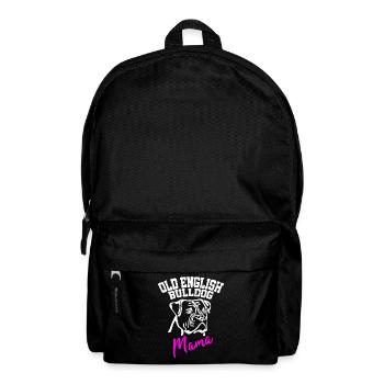 Bully Mama Old Englische Bulldogge Hunde Frauchen - Rucksack - Schwarz - Vorne