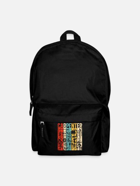 Woodworker Carpenter Tools Vintage - Backpack - black