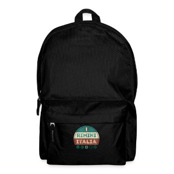 Rimini Adria Italien Urlaub Souvenir - Rucksack - Schwarz - Vorne