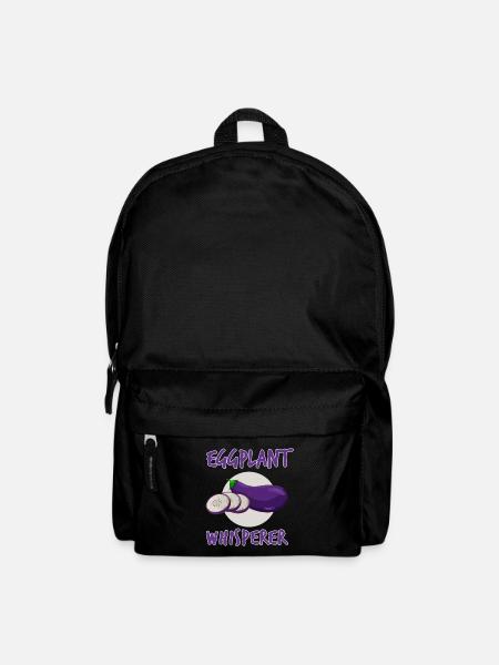 Auberginen Flüsterer Geschenk - Rucksack - Schwarz