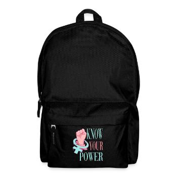 Connaissez votre pouvoir féministe - Sac à dos - noir - Devant