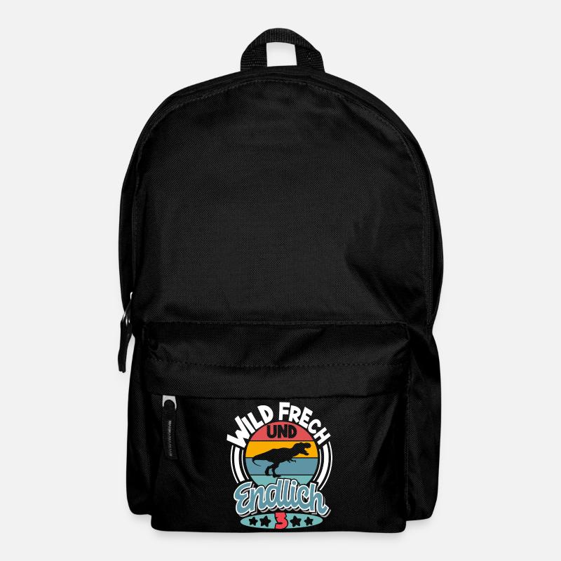 3 Jahre Kindergeburtstag Dino Dinosaurier - Rucksack - Schwarz