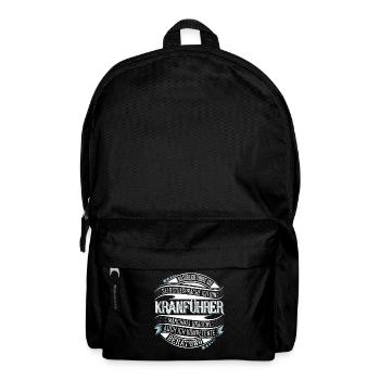 Kranführer - Rucksack - Schwarz - Vorne