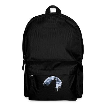 Wolf howls moon - Wolf's silhouette - Backpack - black - Front