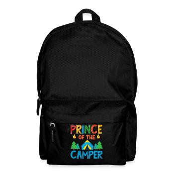Camping Family Tent Cute Prince Of - Rucksack - Schwarz - Vorne