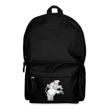 Elefant Koch Salzstreuer Kochen - Rucksack - Schwarz - Vorne