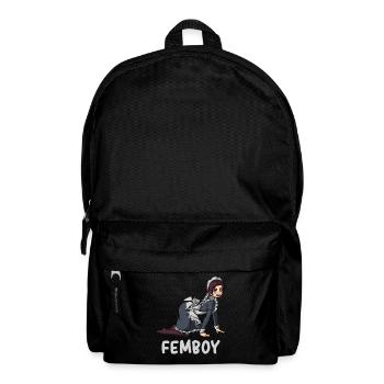 Femboy Maid Anime Boy Aesthetic Crossdressing - Rucksack - Schwarz - Vorne