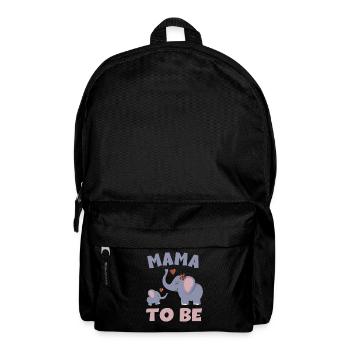 Mama To Be Elephant Baby Elephant - Baby offspring - Backpack - black - Front