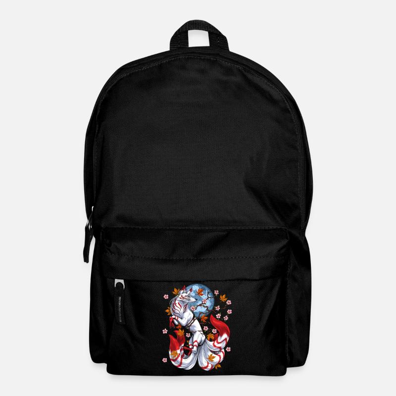 Japanischer Fuchs Kitsune - Rucksack - Schwarz