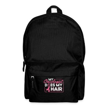 My Oncologist Does My Hair Breast Cancer - Backpack - black - Front