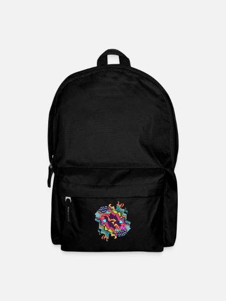 Streetart Abstrakt Kunst - Rucksack - Schwarz