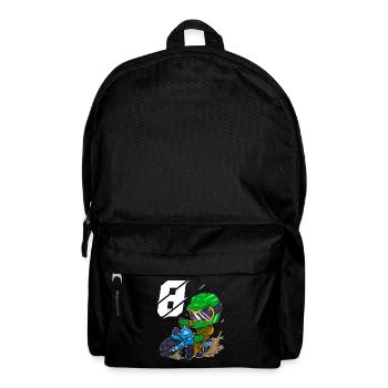 8 years Motocross children - Backpack - black - Front