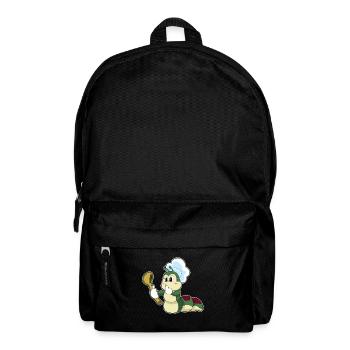 Raupe Koch Kochlöffel Kochen - Rucksack - Schwarz - Vorne