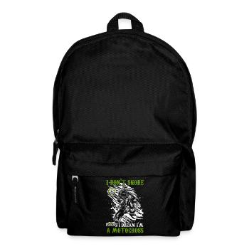 I don't snore I dream I'm a Motocross I Dirt Bike - Rucksack - Schwarz - Vorne