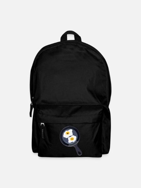 Spiegeleier - Rucksack - Schwarz