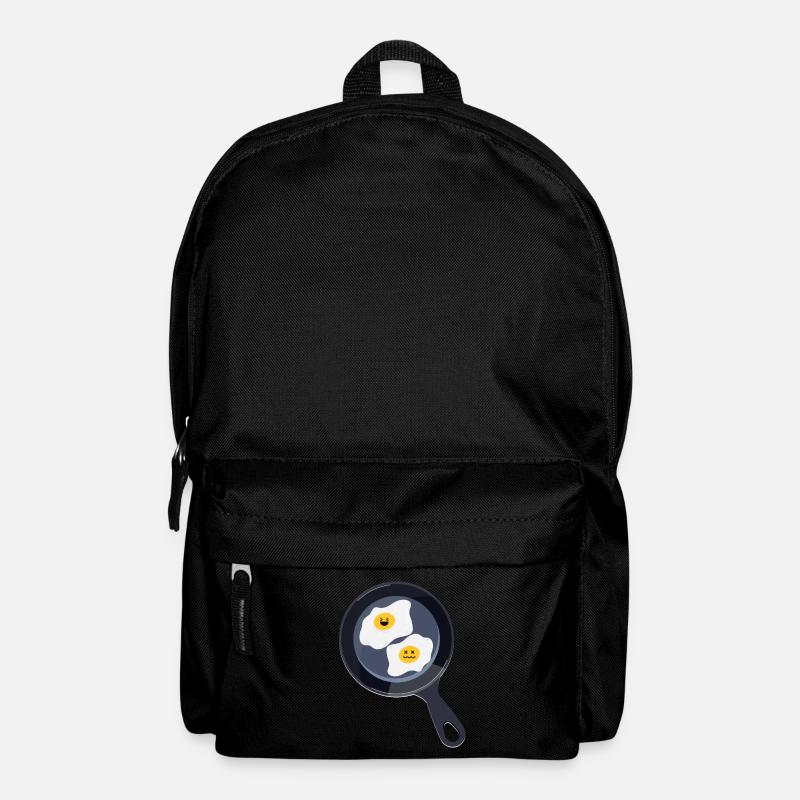Spiegeleier - Rucksack - Schwarz