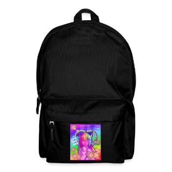 Kidcore Aesthetic Vaporwave Anime Girl Neko UWU - Backpack - black - Front