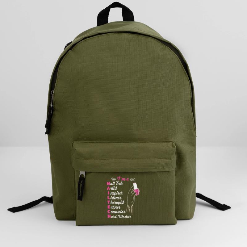 Nail Tech Devis Travail Ongle Uniforme Sac à dos