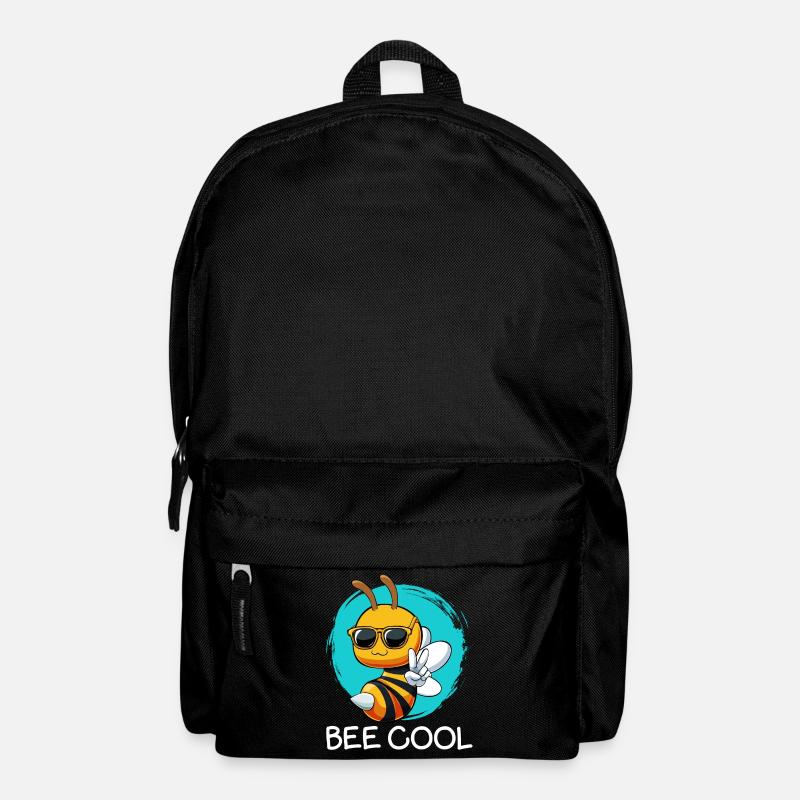 Bee Cool Funny Bee Word Games - Backpack - black