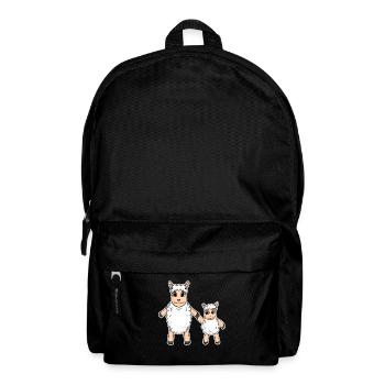 Schaf Familie - Schaf mit Baby - Schaf Motiv - Rucksack - Schwarz - Vorne