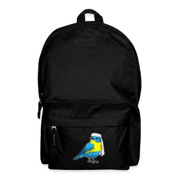 Vogel Braut Blumenkranz Hochzeit - Rucksack - Schwarz - Vorne