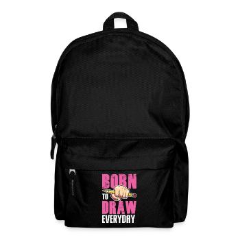 Born to Draw - Backpack - black - Front