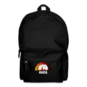 Rhön Rhöner Urlaub Reise - Rucksack - Schwarz - Vorne