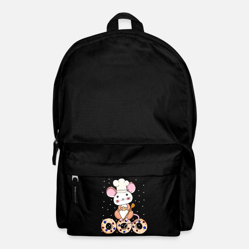 Maus Bäcker Xmas Weihnachten Weihnachtsfest Kind - Rucksack - Schwarz