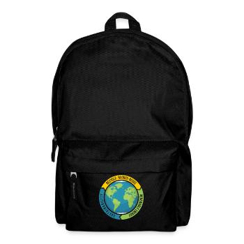 Recyceln Reduzieren Wiederverwenden | Nachhaltig - Rucksack - Schwarz - Vorne