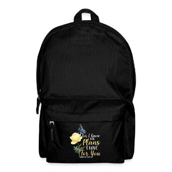 Christian Bible Verse Butterfly - Rucksack - Schwarz - Vorne