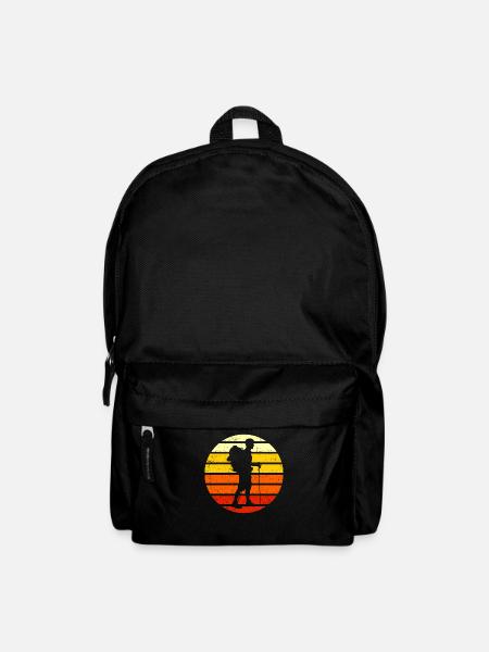 Wanderer Retro Silhouette - Rucksack - Schwarz