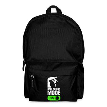 Bouldering Mode On Berg Klettern Felsen Bouldern - Rucksack - Schwarz - Vorne