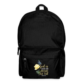 Christian Bible Verse Quote - Rucksack - Schwarz - Vorne