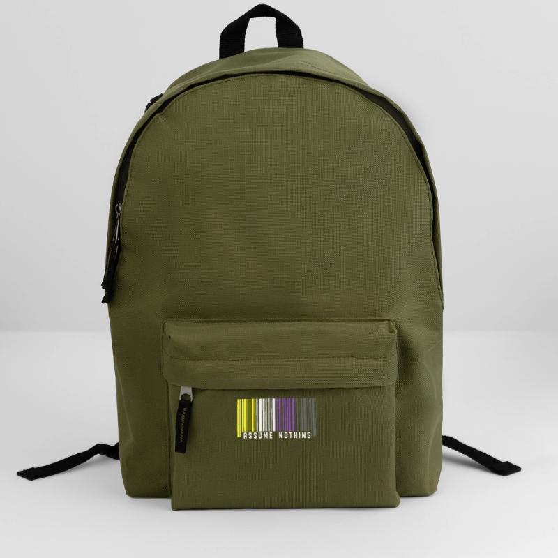 Nonbinary | Non-Binary Pride Barcode Flag Backpack