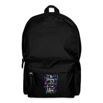 Christian Bible Verse Quote - Rucksack - Schwarz - Vorne