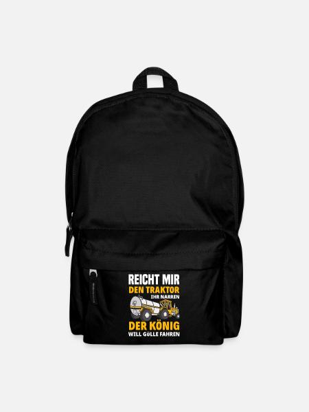 Traktor Hof Bauernhof Traktoren - Rucksack - Schwarz