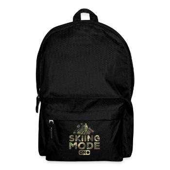Skiing Mode On Skier Après-ski Party Ski Holiday - Backpack - black - Front