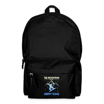Snowboardfahrer | Snowboard Snowboarder Geschenke - Rucksack - Schwarz - Vorne
