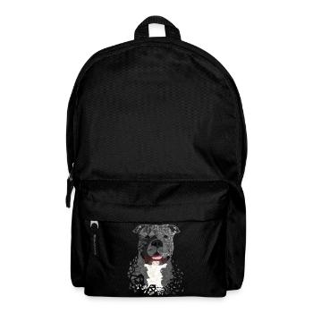 American Bully XL Polygon künstlerisch gestaltet - Rucksack - Schwarz - Vorne