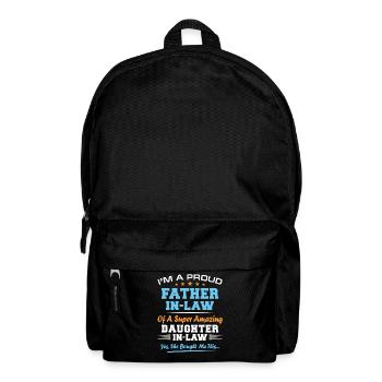 Daughter In Law Funny Fathers Day Christmas Father - Backpack - black - Front