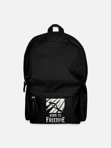 Apnée Plongée Apnéiste Cadeau d’apnée - Sac à dos - noir
