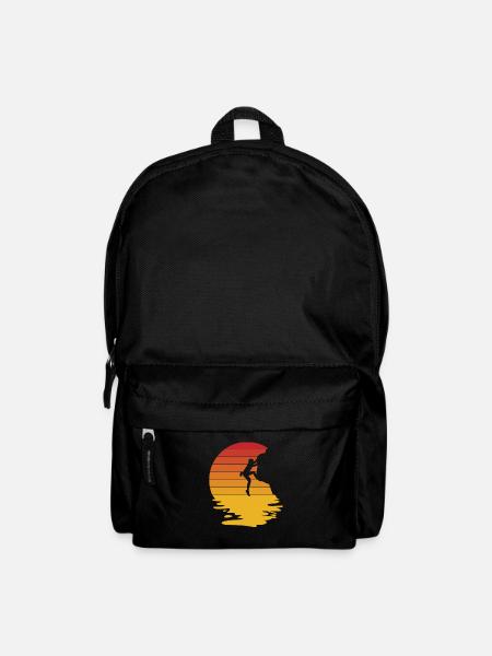 Boulder Klettern Bergsteigen Felsklettern Geschenk - Rucksack - Schwarz