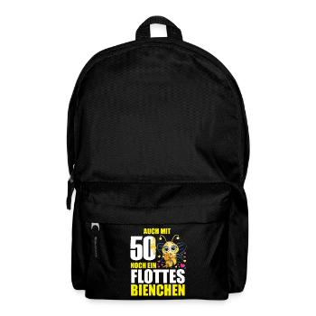 50 Geburtstag Frauen Geschenk lustig Biene Imker - Rucksack - Schwarz - Vorne