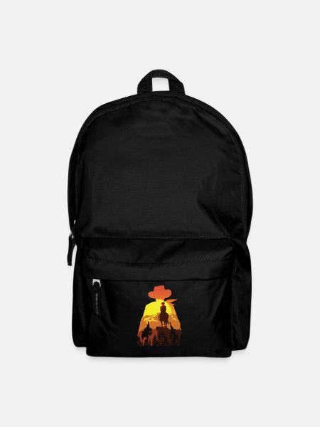 Cowboy Mit Pferd - Rucksack - Schwarz