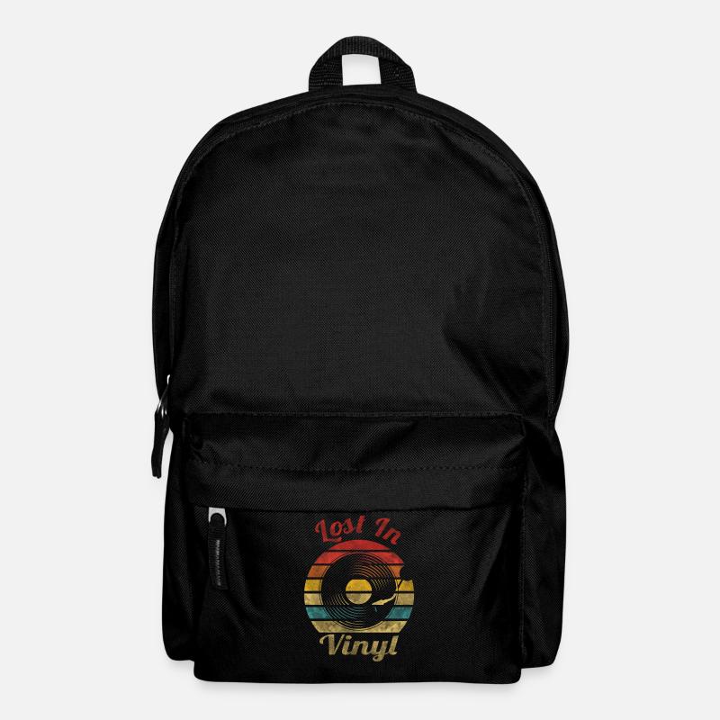 Lost In Retro Vinyl Vintage - Rucksack - Schwarz